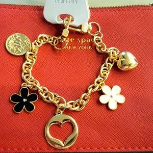 Unbranded two-sided gold purse charm